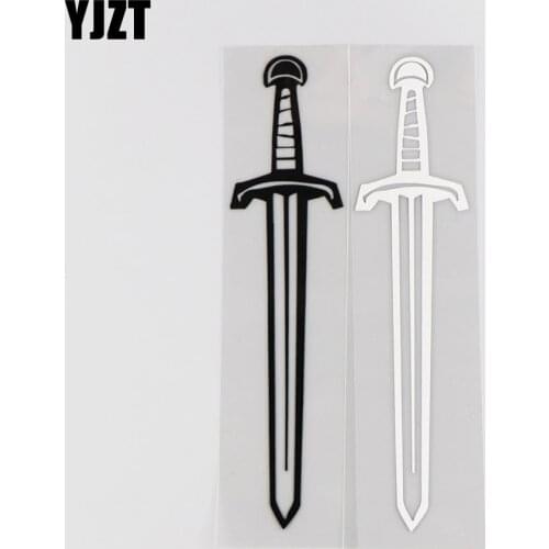 YJZT 4.1CM*18.1CM Sword Pattern Car Sticker Vinyl Decals Personalized Decoration 1A-0313