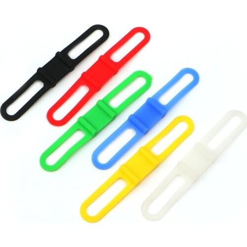 New 1 Pc Universal Cycling Bike Bicycle Silicone Elastic Strap Band Bandage Handle Bar Mount Holder