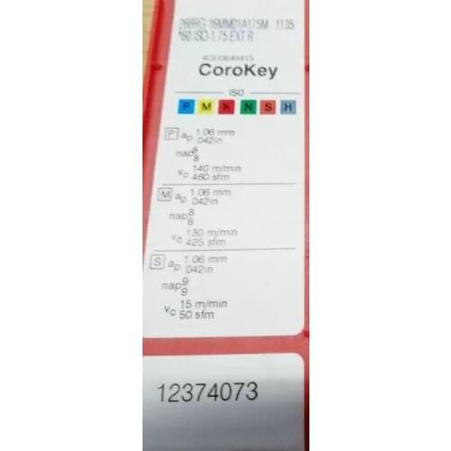 10PCS CARBIDE INSERT 266RG-16MM01A175M 1135