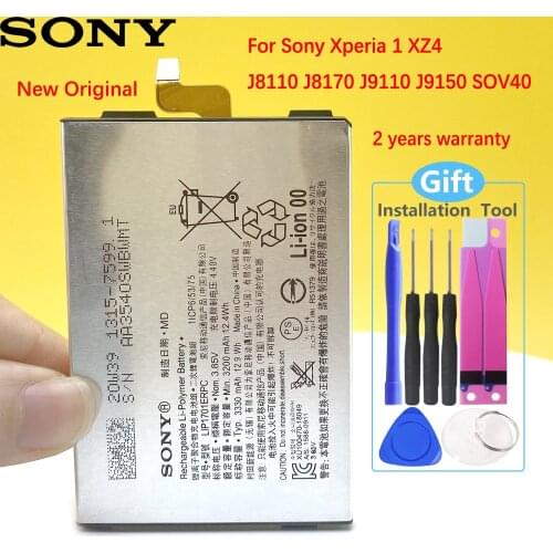 100% NEW Original Battery For Sony Xperia 1 XZ4 J8110 J8170 J9110 J9150 SOV40 LIP1701ERPC 3330mAh Phone High Quality