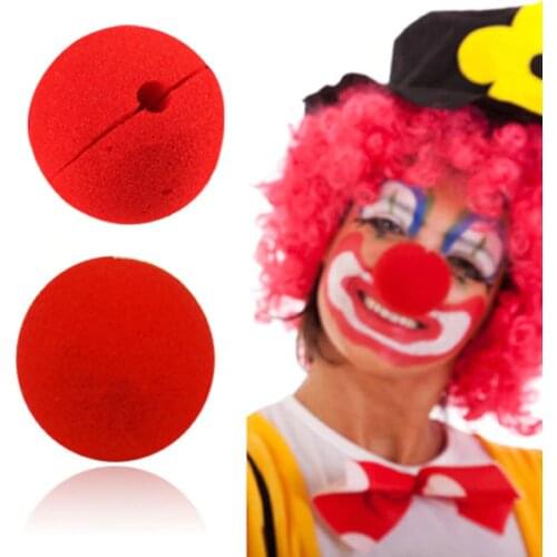 100 Pcs/lot Decoration Sponge Ball Red Clown Magic Nose for Halloween Masquerade Decoration Free Shipping