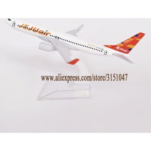 16cm Air Korean JEJU AIR Airlines B737 Boeing 737-800 Airways Metal Alloy Airplane Model Plane Diecast Aircraft