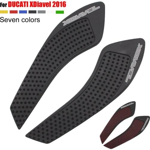 7 Colour High Quality Motorcycle Tank Traction Pad Side Gas Knee Grip Protector Anti Slip Sticker For DUCATI XDiavel 2016