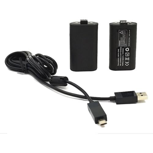 1400mAh Rechargeable Battery With 2.75M USB Charging Cable For XBOX ONE Wireless Game Controller Gamepad Batteries