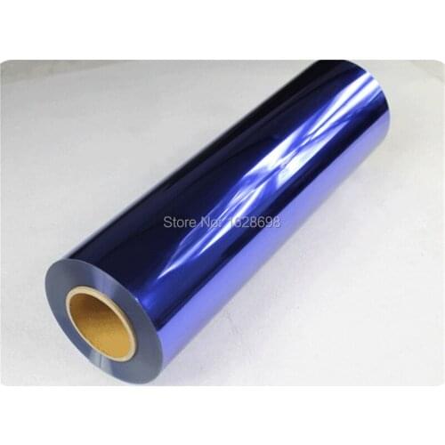 CDN-09 Royal blue color Glossy Metallic Vinyl for Cutting Plotter on team t-shirt with free shipping