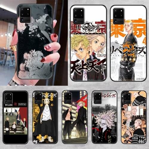 Anime Tokyo Revengers Phone case For Samsung Galaxy Note 4 8 9 10 20 S8 S9 S10 S10E S20 Plus UITRA Ultra black pretty hoesjes