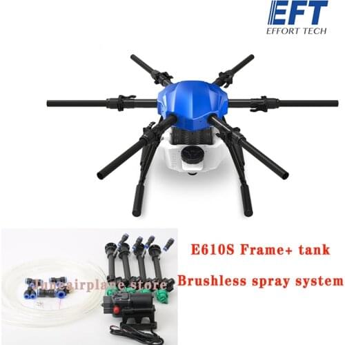 EFT New E610S 10KG 1404mm Wheelbase Flight Platform Waterproof Agricultural Spraying Drone 10L