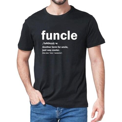 Unisex 100% Cotton Uncle Funcle Definition for Uncle Proud A Uncle Funny Mens T-Shirt Women Soft Top Tee Gift Sweatshirt