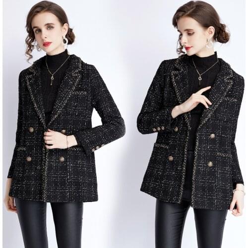 HUWUBIN Women's Plaid Coats