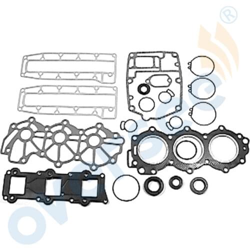 6J8-W0001-00 OUTBOARD GASKET SET KIT REPLACES FOR YAMAHA MARINE 25HP-30HP 3CYL 6J8-W0001-03