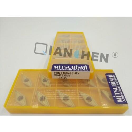 Mitsubishi 10pcs/lot VBMT160404 08 MV UE6020 Internal Turning Tool Hard Alloy
