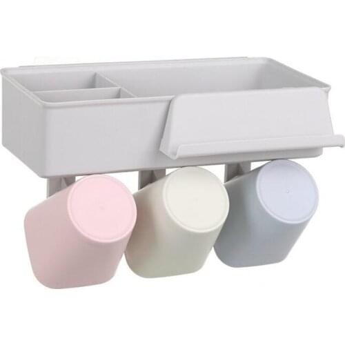 050 Multi-function Nail free mouthwash cup wash rack bathroom toothbrush holder