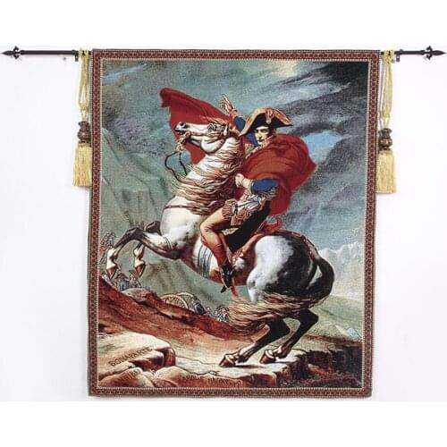 78X87cm or 140X170cm fashion Home world famous painting Napoleon cotton textile decorative fabric tapestry RS-01