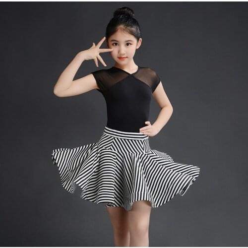 Fashion Latin Dancing Dress Kids Ballroom Salsa Dance Wear Outfits Girls Samba ChaCha Professional Competition Dance Costume