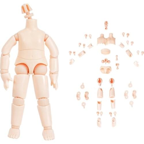 Multi Joint Movable 18cm Doll Body DIY Mini Girl Boy Body Gift