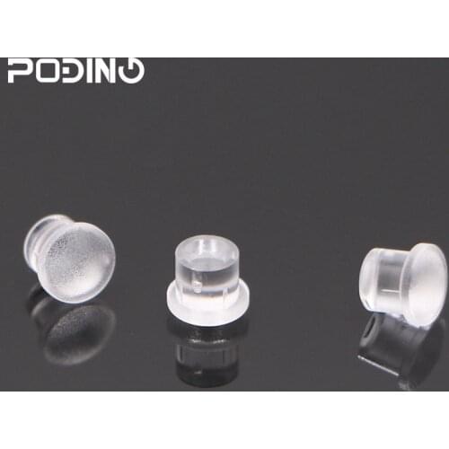 Poding Clear 3mm Diameter LED Light Pipe RoHS Round with Domed Top Light Guide Pipe PLP2-125