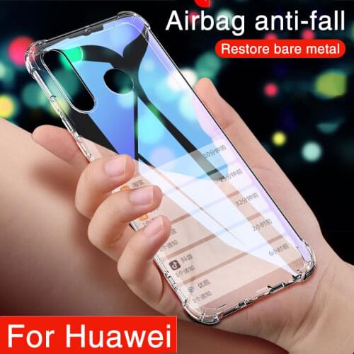 Luxury Shockproof Silicone Phone Case For huawei p30 p20 Lite Pro Transparent Back Cover For Mate 20 30 Honor 20 Lite V20 Cases