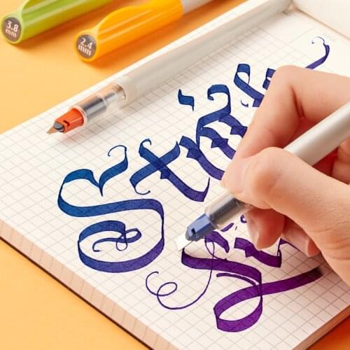 Pilot Parallel Calligraphy Duckbill Pen FP3-15 Special Art Gothic Flower Font English Art Work Office Stationery