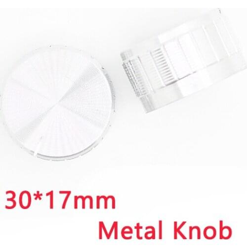 2pcs/Lot Potentiometer Knob High quality aluminum alloy knobs 30x17mm shaft 6mm silver audio switch cap