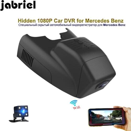 Jabriel 1080P hidden car dvr auto app control video recorder dash cam dual lens for Mercedes Benz B180 B200 B300 W245 W246 W242