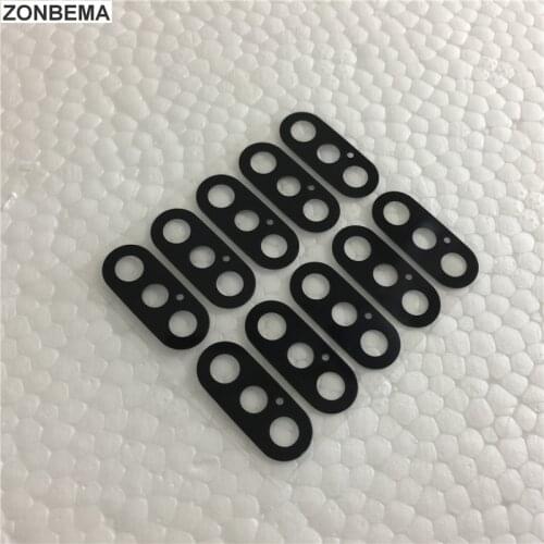 ZONBEMA 500pcsFor iPhone X Xr Xs Xs Max Back Rear Camera Glass Lens with Sticker Adhesive Replacement Parts