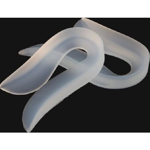 1Pair Foot Pain Relief Silicone Gel U-Shape Plantar Fasciitis Heel Protector Heel Spur Cushion Pad Shoe Insert Insole Men Women