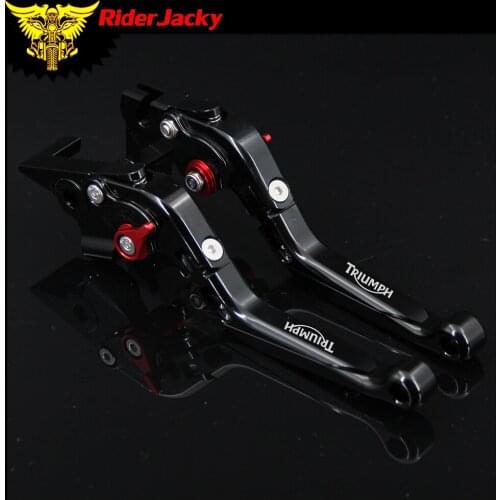 RiderJacky 1 Pair Folding Extendable Brake Clutch Levers For TRIUMPH BOBBER 2017-2018 17 18