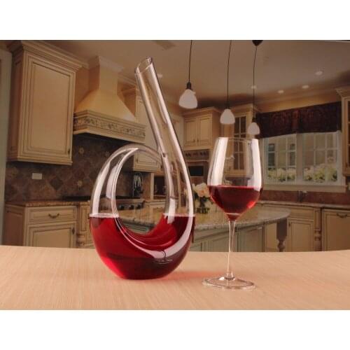 1PC Lead-free crystal glass wine decanter handmade bottle wedding bar set gift water bottle dinner 1200ML JS 1103