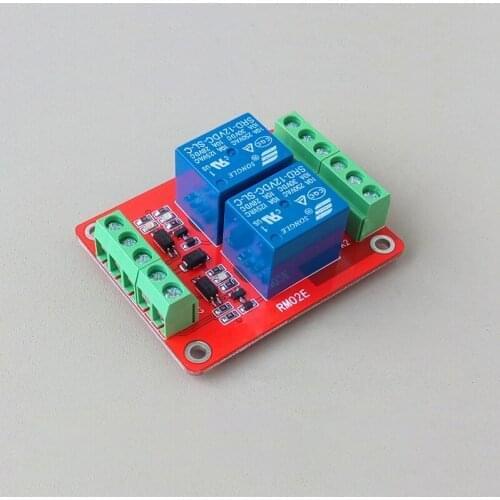 RM02E 2-way relay module / expansion board / optocoupler isolation / high and low level trigger optional 5/12/24V