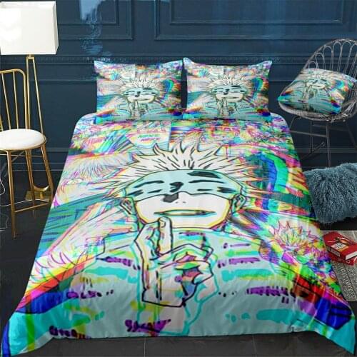 Gojo Duvet Cover Comfortable Quilt Home Decora Design Universal Bedding Set Bedclothes+Pillowcase 3pcs