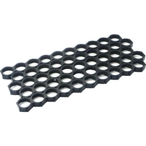 8pcs 1x10 18650 Battery Holder Bracket Cell Radiating Shell Plastic Heat Holder Cylindrical Battery Case Plastic Spacer Bracket