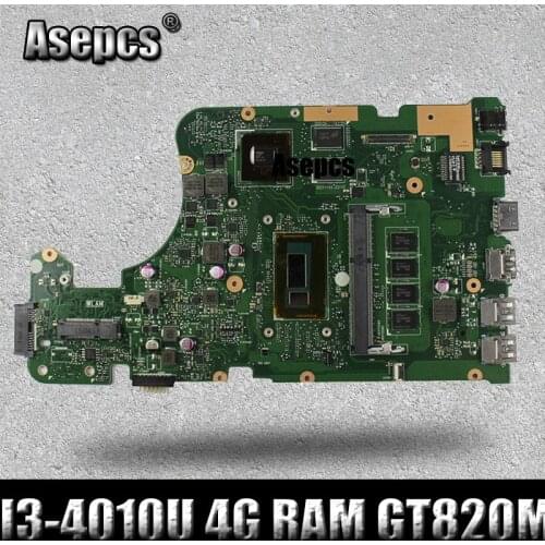 Asepcs X555LD Laptop motherboard for ASUS X555LD X555LP X555LA X555L X555 Test onboard mainboard 4G RAM I3-4010U GT820M