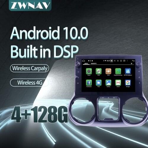 For Jeep Wrangler 2011-2017 Car radio player Android 10 PX6 64GB GPS Navigation Multimedia Player Radio