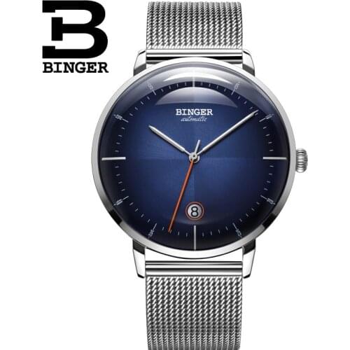BINGER Switzerland Mens Watch Water resistant Sport watch Army Automatic Mechanical wrist Watch for male relogio masculino Watch