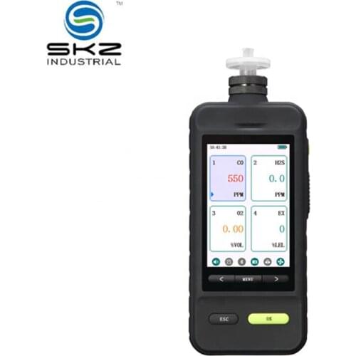100PPM color screen ozone O3 gas detector
