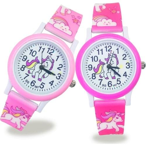 Pony kids watches unicorn children watch sports quartz wristwatch boys girls clock child baby gift montre enfant reloj kol saati
