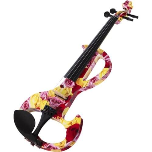 Kinglos 4/4 spirit varnish left-handed lamberti serie tuning pegs ebony electric violin