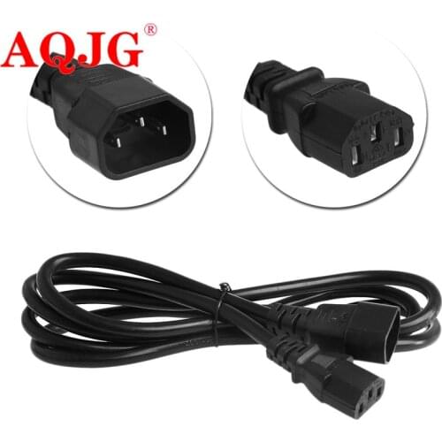 IEC 320 3-Pin C14 Male To C13 Female Main Power Extension Cord Lead Cable 1.8m 3M