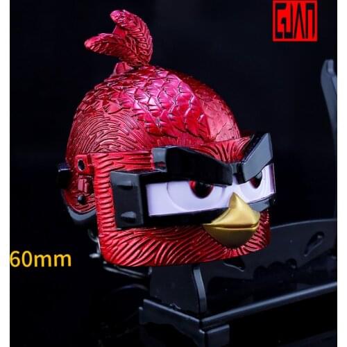 Game Peripheral Toy Model Decoration Key Fat Red Helmet Alloy Model Three-level Head Keychain 6cm Pendant Toy For Kids