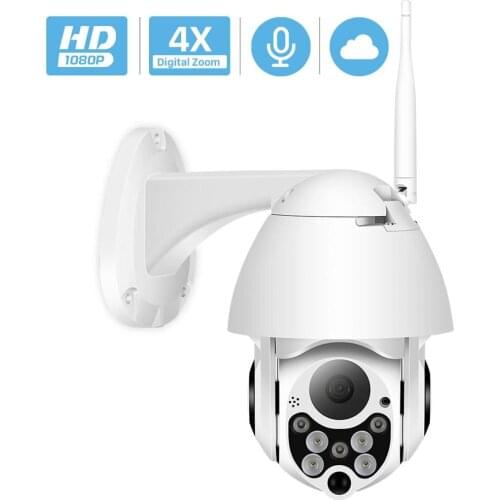 Ip-Camera Wifi Network Pan Tilt Speed Dome CCTV Surveillance 1080p Ptz Outdoor 4x-Digital-Zoom