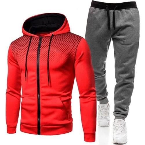 Trend Leader Must Buy Mens Sets Hoodies+Pants 2 Pieces Suits Sweatshirt Pullover Hoodie Sportwear Casual Tracksuit Streetwear
