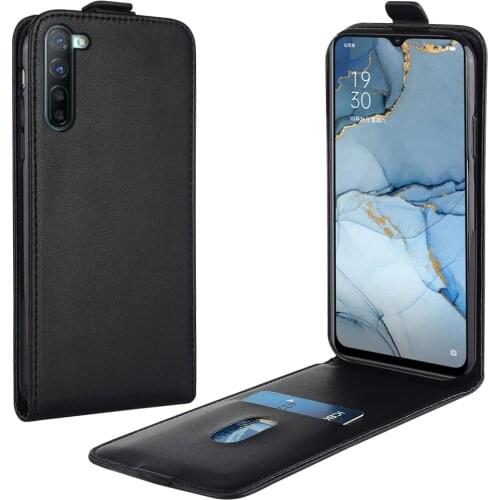 Flip Up and Down Leather Case for OPPO Reno3 China CPH2173 PEEM00 6.7'' Vertical Cover for OPPO Reno 3 Case Phone Bag
