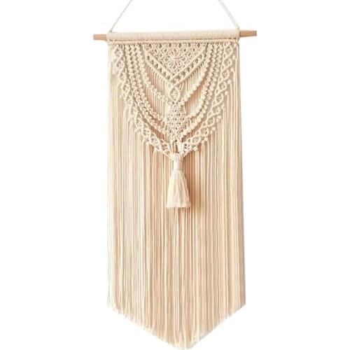 Wall Macrame Chic Bohemian Cotton Rope Woven Tapestry Home Wall Wedding Room Decoration Macrame Wall Hanging