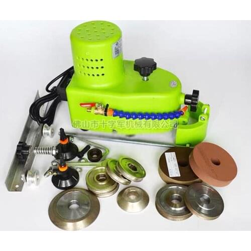 800W Small portable glass grinding machine can grinding glass straight edge, round edge,hypotenuse tile edging machine