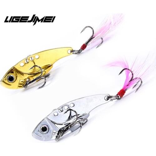Metal Vib Lure Fishing Vibrator Slow Jigging De Pesca De Mar Isca Artificial Fishing Bait Swimbait Goods For Fishing Spinnerbait