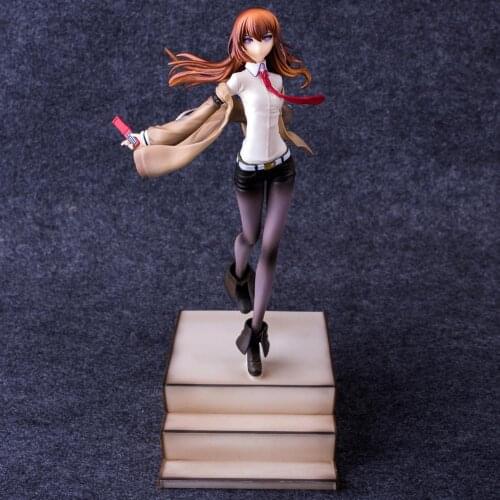 Vogue Game Anime Steins Gate Laboratory Member 004 Makise Kurisu 1/8 Scale 25CM Figure Model Toys
