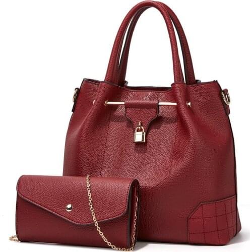 Trendy Korean PU Leather Composite Handbag Casual Shoulder Bag Women Fashion Designer Messenger Bag Solid Hand Tote Bags Female