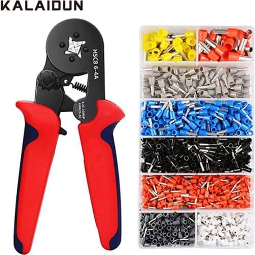KALAIDUN Crimping Pliers Set Multitool Wire Cable Press Pliers Electric Tube Needle Terminals Box Hand Tools