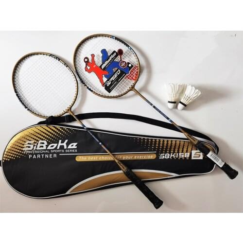 2pcs Professional Badminton Rackets Set with 3 Shuttlecock 1 Bag Packingoutdoor sports