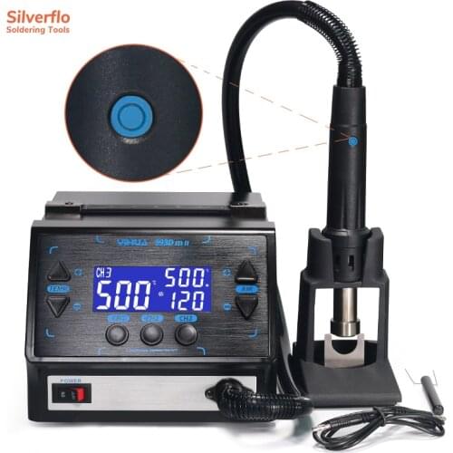 YIHUA 993DM-II 1000W Hot Air Gun Soldering Station Fast Desoldering Station Intelligent BGA Rework Station for PCB Chip Repair